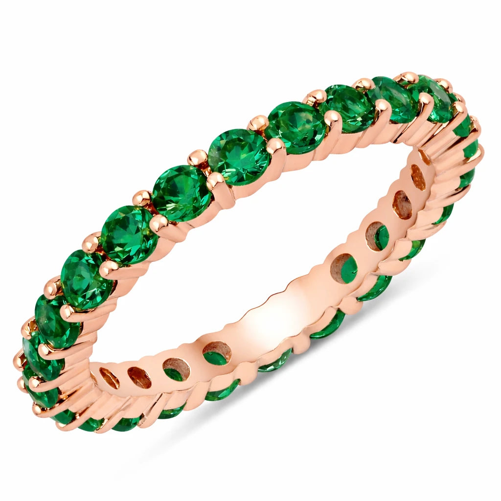 Round Cut Eternity B Ring