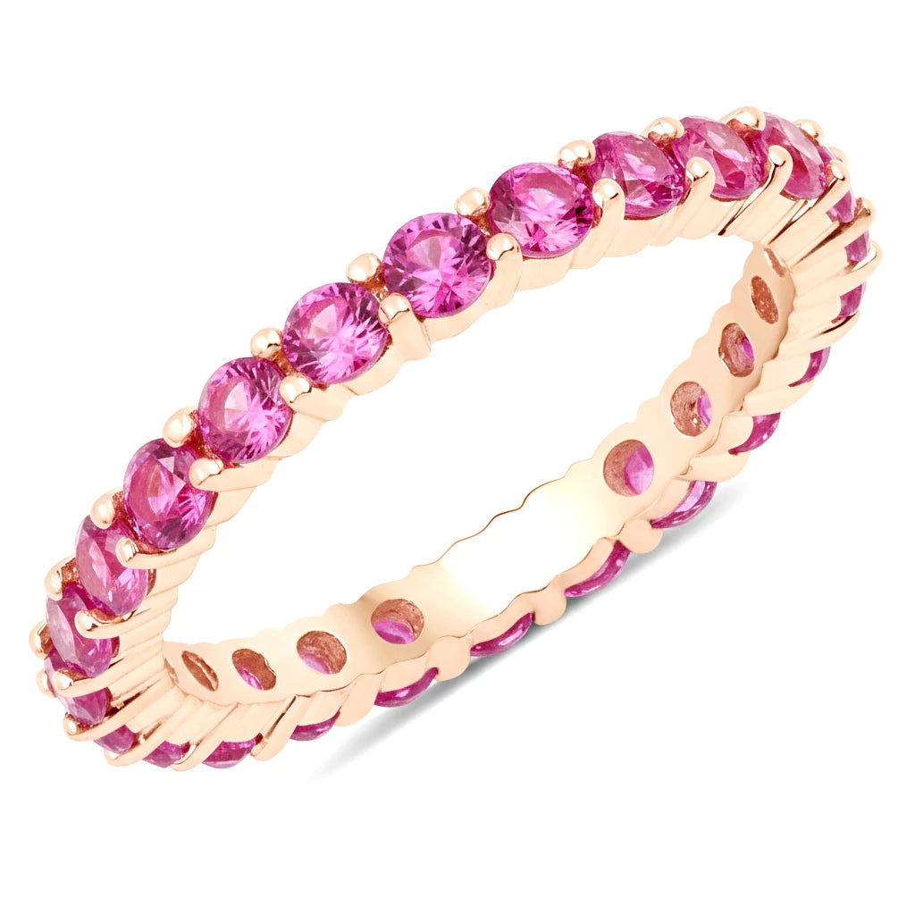 Round Cut Eternity B Ring