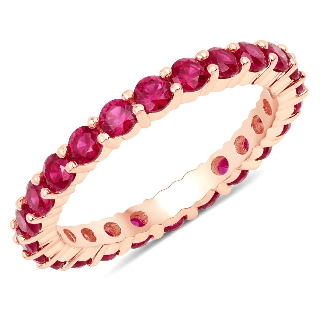 Round Cut Eternity B Ring