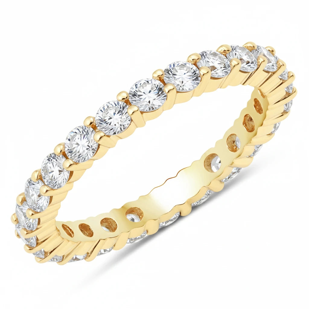 Round Cut Eternity B Ring
