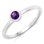 Bezel Set Round Solitaire Ring