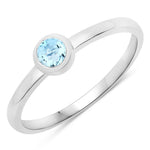 Bezel Set Round Solitaire Ring