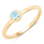 Bezel Set Round Solitaire Ring