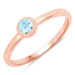 Bezel Set Round Solitaire Ring