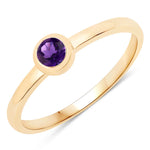 Bezel Set Round Solitaire Ring