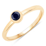 Bezel Set Round Solitaire Ring