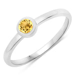 Bezel Set Round Solitaire Ring
