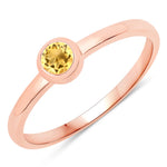 Bezel Set Round Solitaire Ring