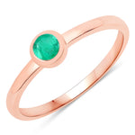 Bezel Set Round Solitaire Ring