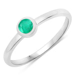Bezel Set Round Solitaire Ring