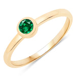 Bezel Set Round Solitaire Ring