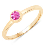 Bezel Set Round Solitaire Ring