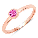 Bezel Set Round Solitaire Ring