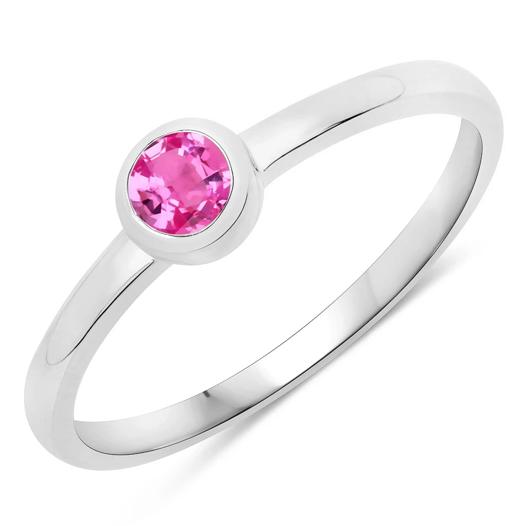 Bezel Set Round Solitaire Ring
