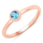 Bezel Set Round Solitaire Ring