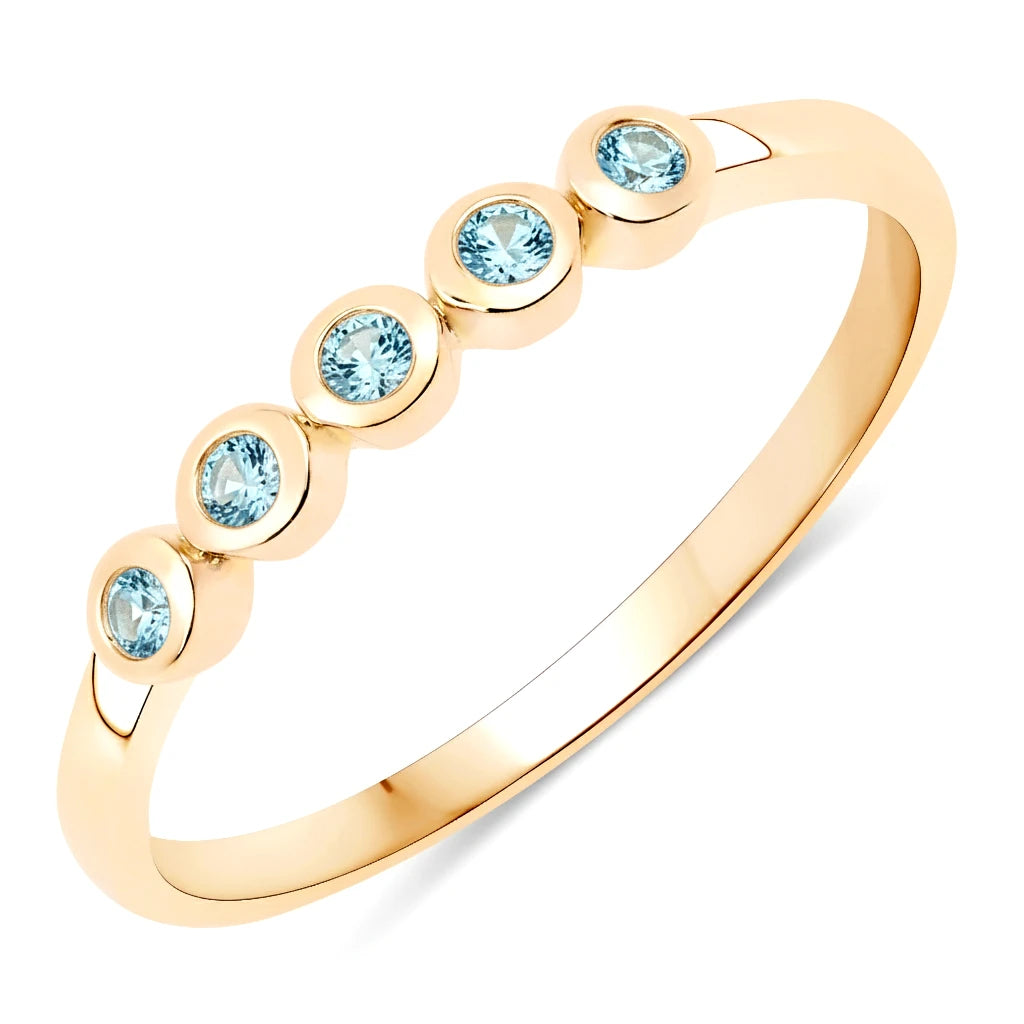 Round Cut Five Stone Ring