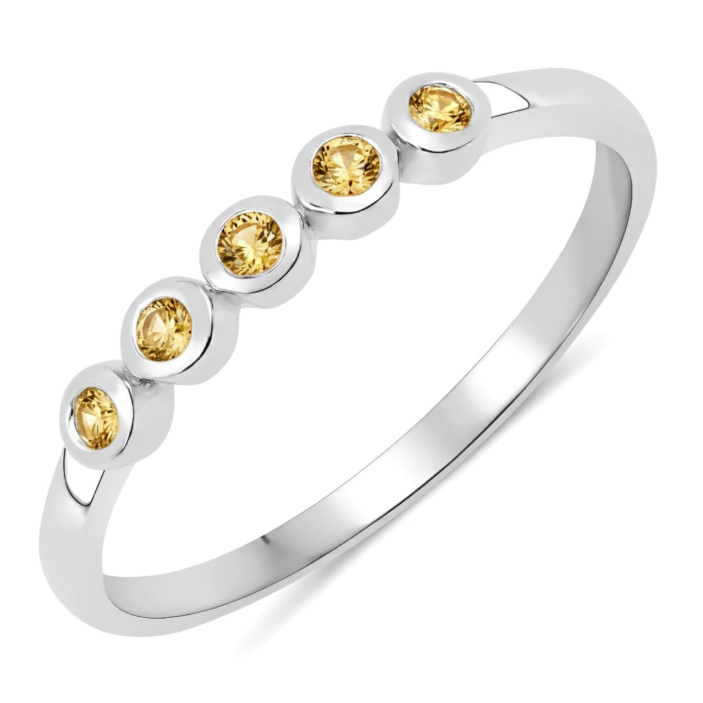 Round Cut Five Stone Ring