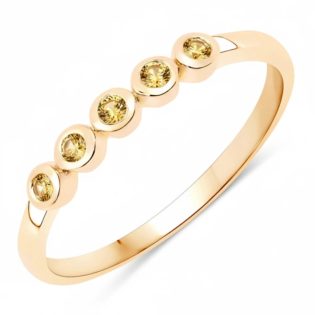 Round Cut Five Stone Ring