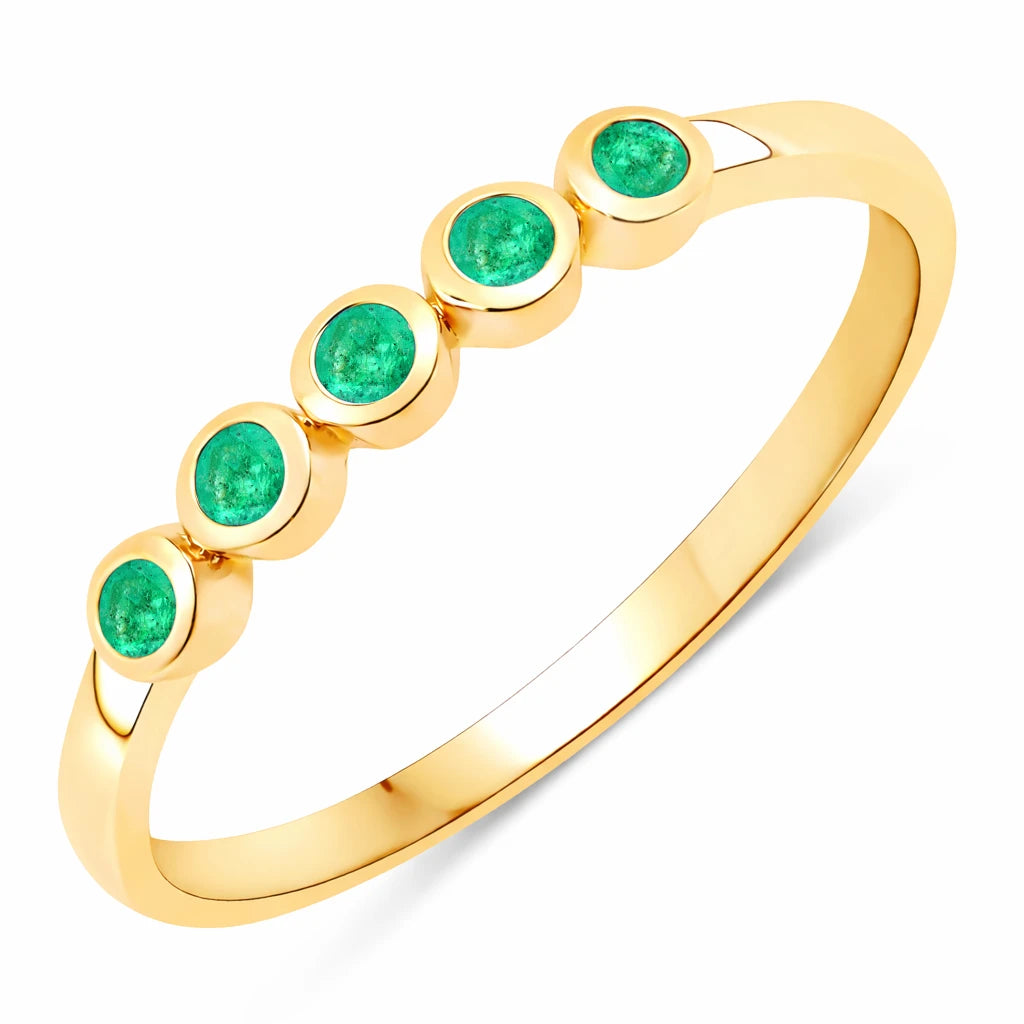 Round Cut Five Stone Ring