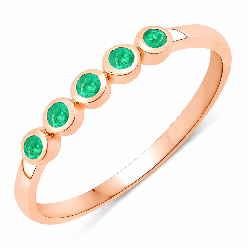 Round Cut Five Stone Ring