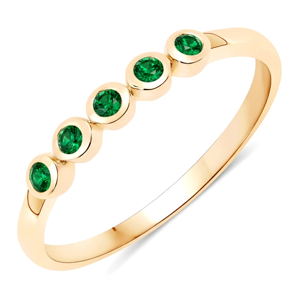 Round Cut Five Stone Ring