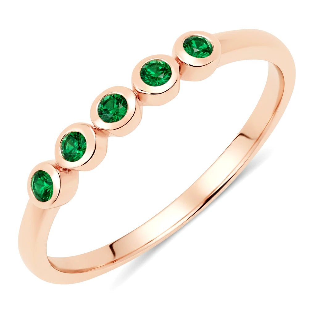 Round Cut Five Stone Ring