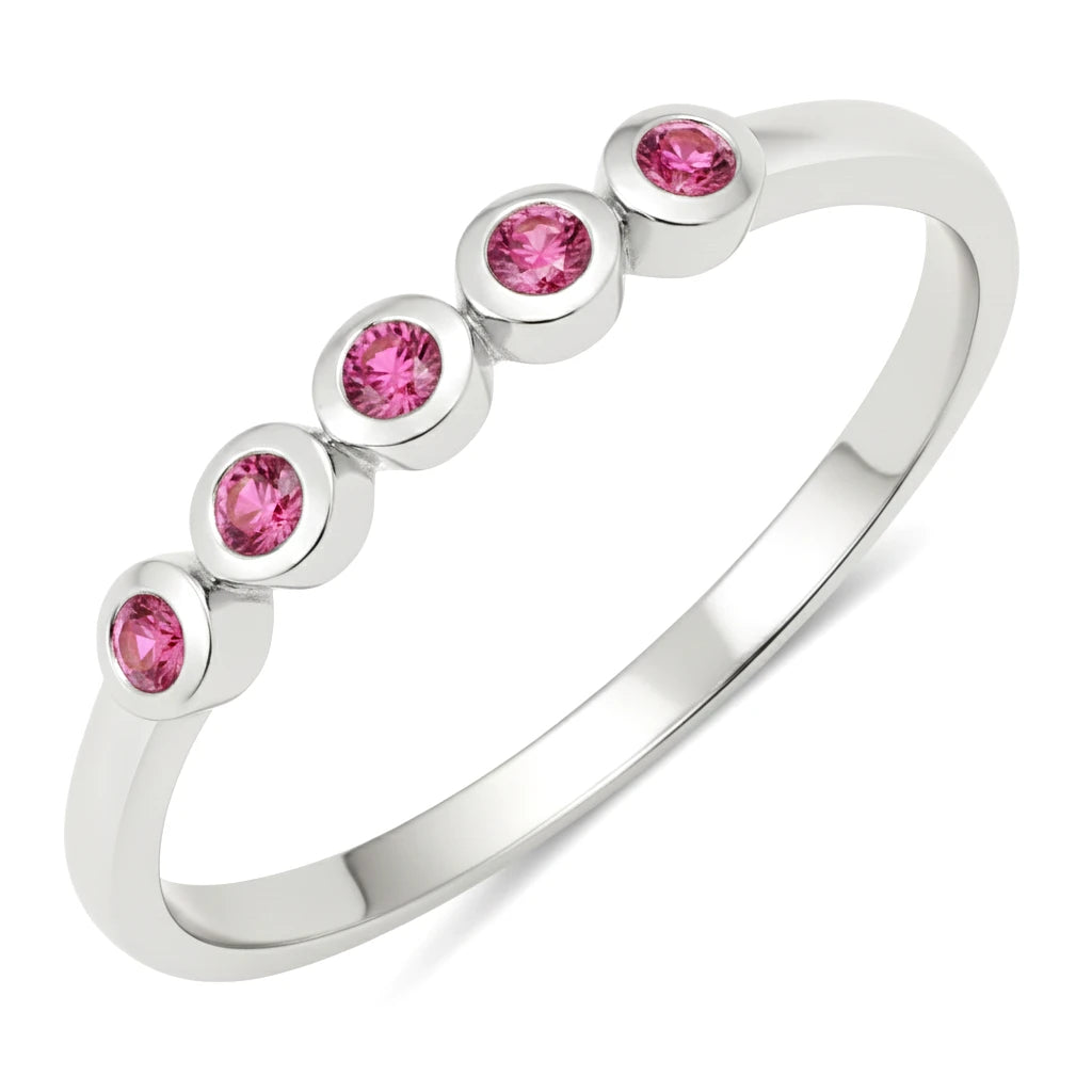Round Cut Five Stone Ring