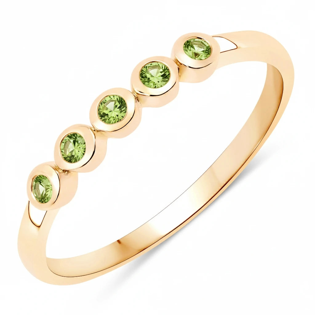 Round Cut Five Stone Ring