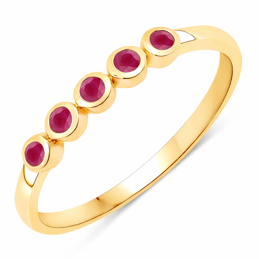 Round Cut Five Stone Ring