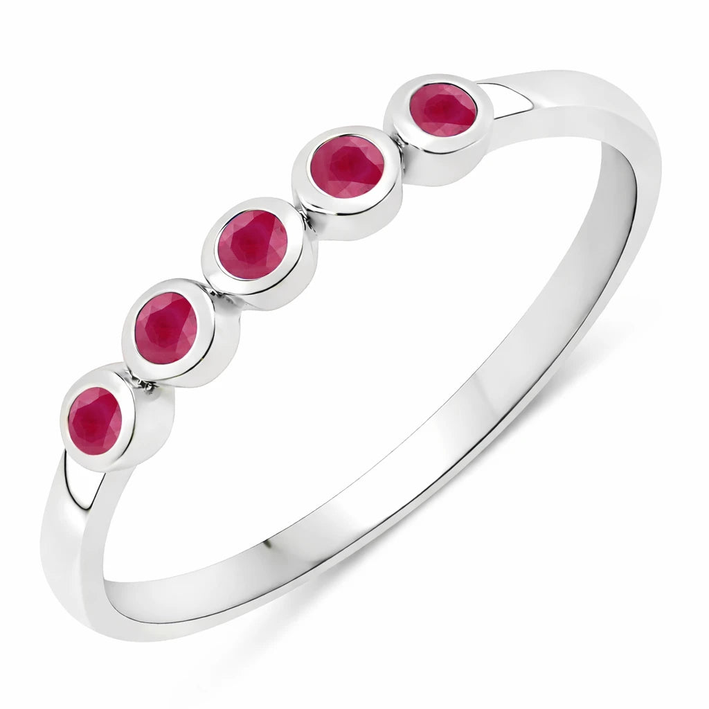 Round Cut Five Stone Ring