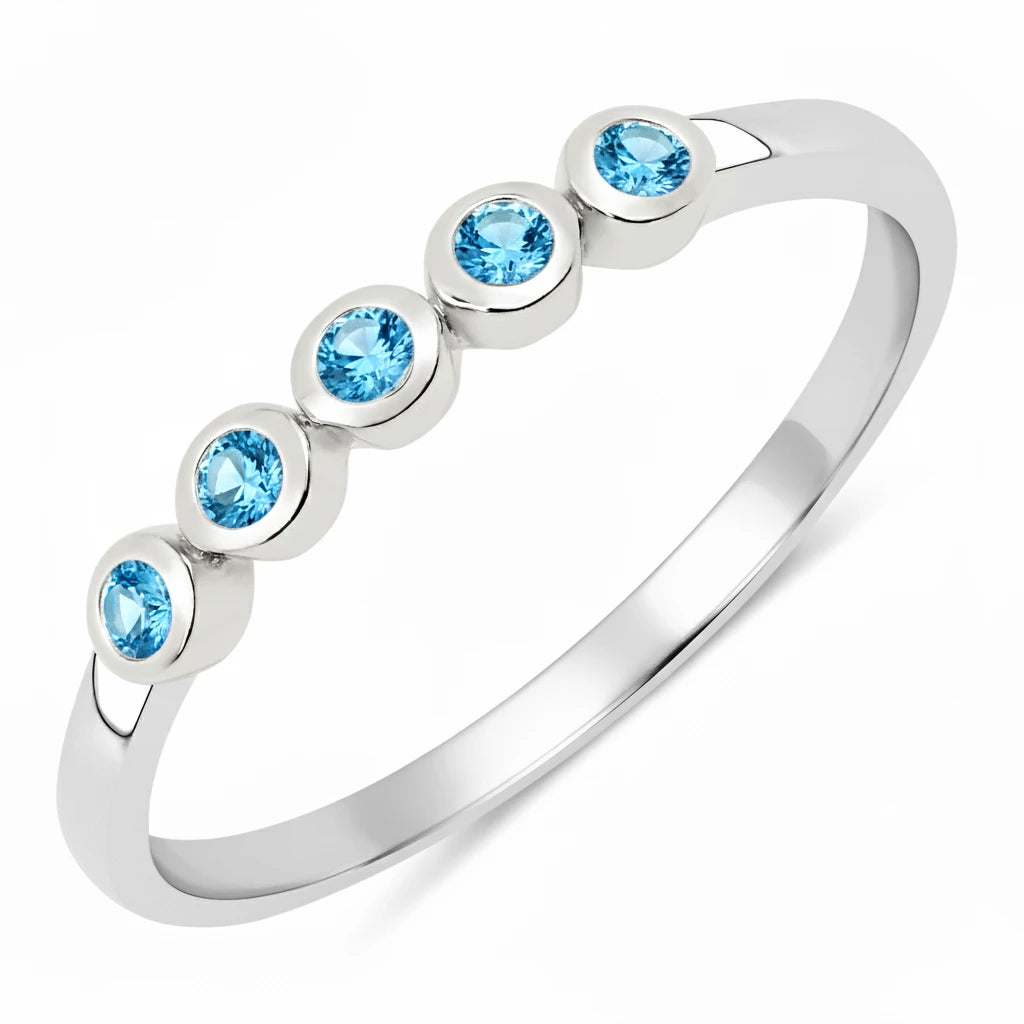 Round Cut Five Stone Ring