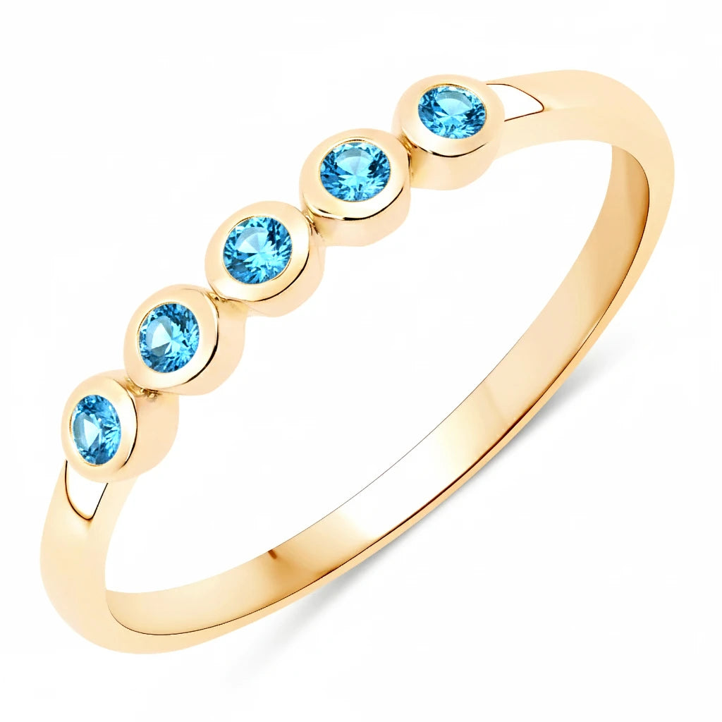 Round Cut Five Stone Ring