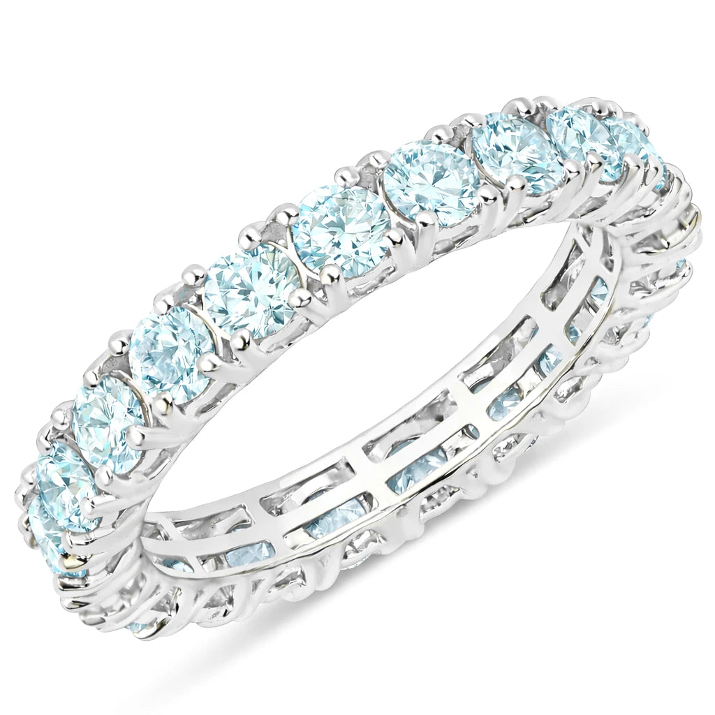 Petite Round Prong Set Eternity Ring