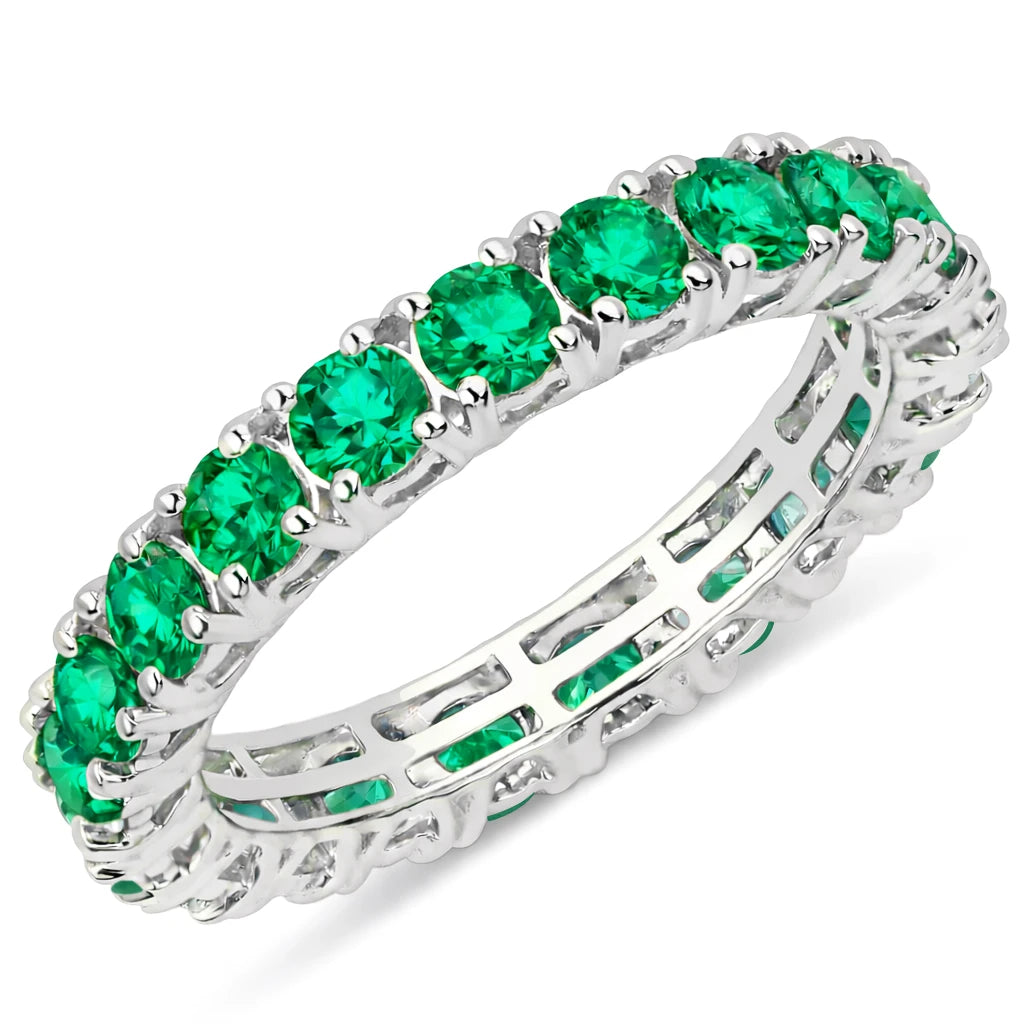 Petite Round Prong Set Eternity Ring