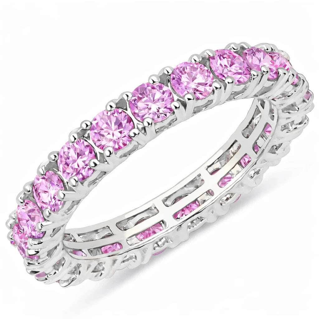 Petite Round Prong Set Eternity Ring