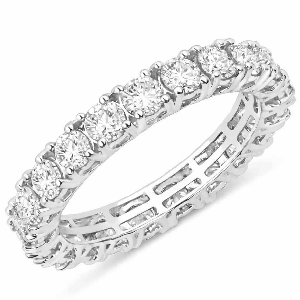 Petite Round Prong Set Eternity Ring