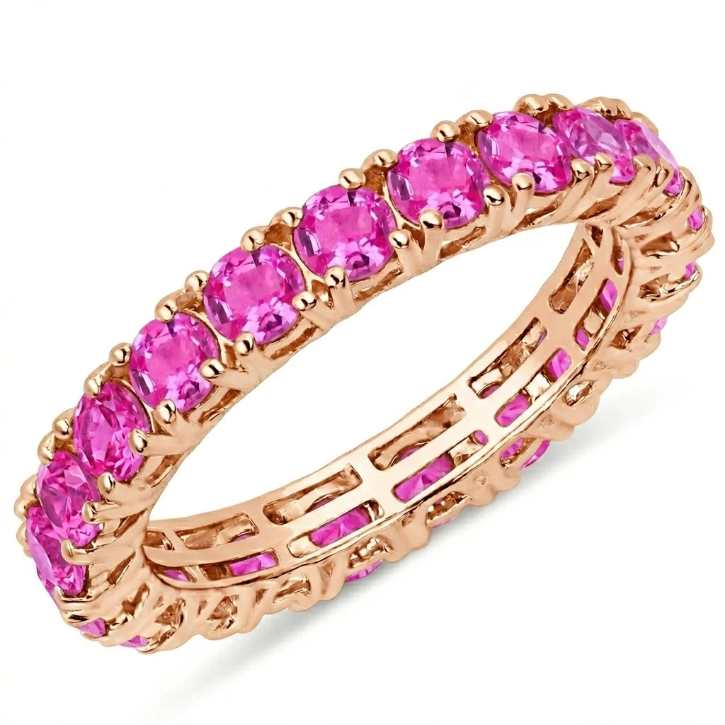 Petite Round Prong Set Eternity Ring