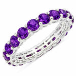 Bold Round Prong Set Eternity Ring