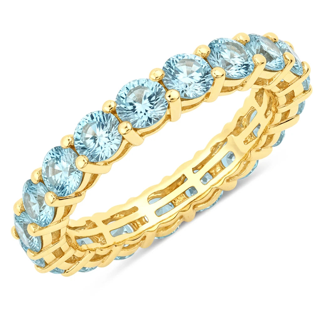 Bold Round Prong Set Eternity Ring