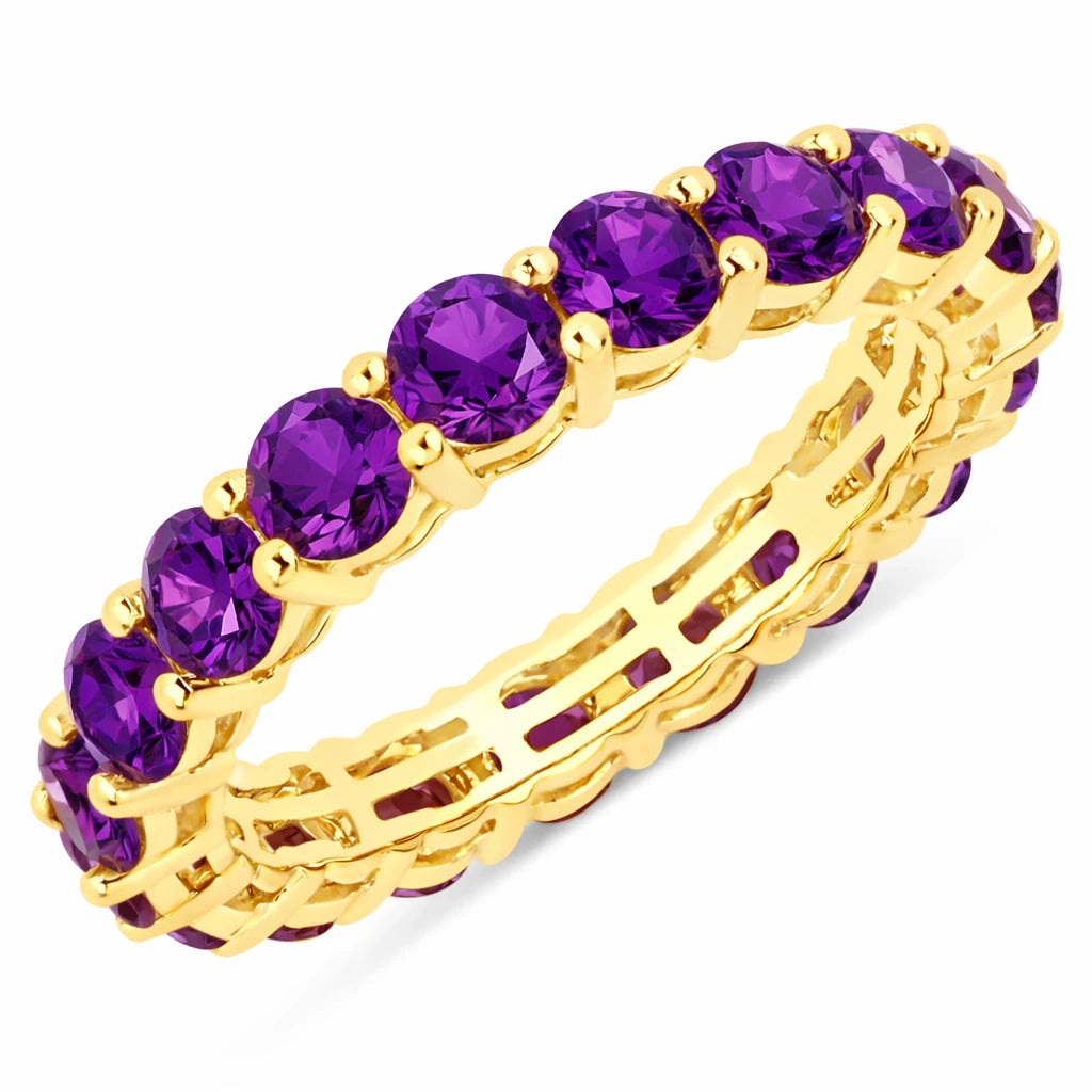 Bold Round Prong Set Eternity Ring