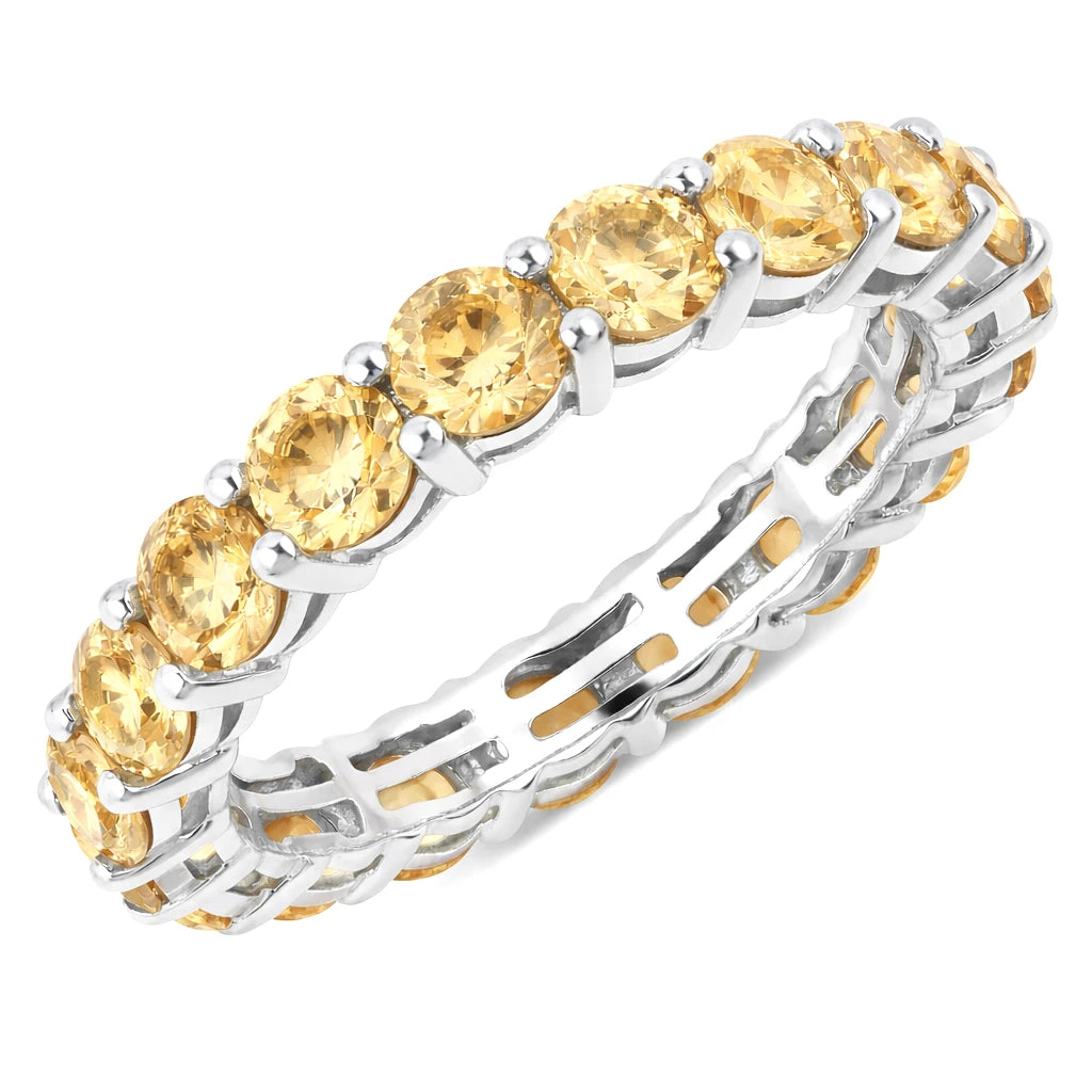 Bold Round Prong Set Eternity Ring