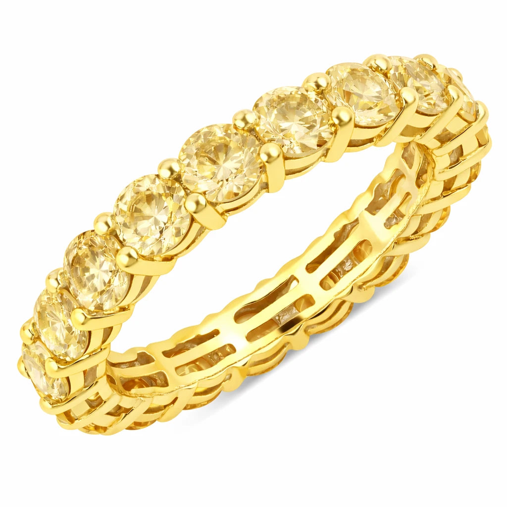 Bold Round Prong Set Eternity Ring