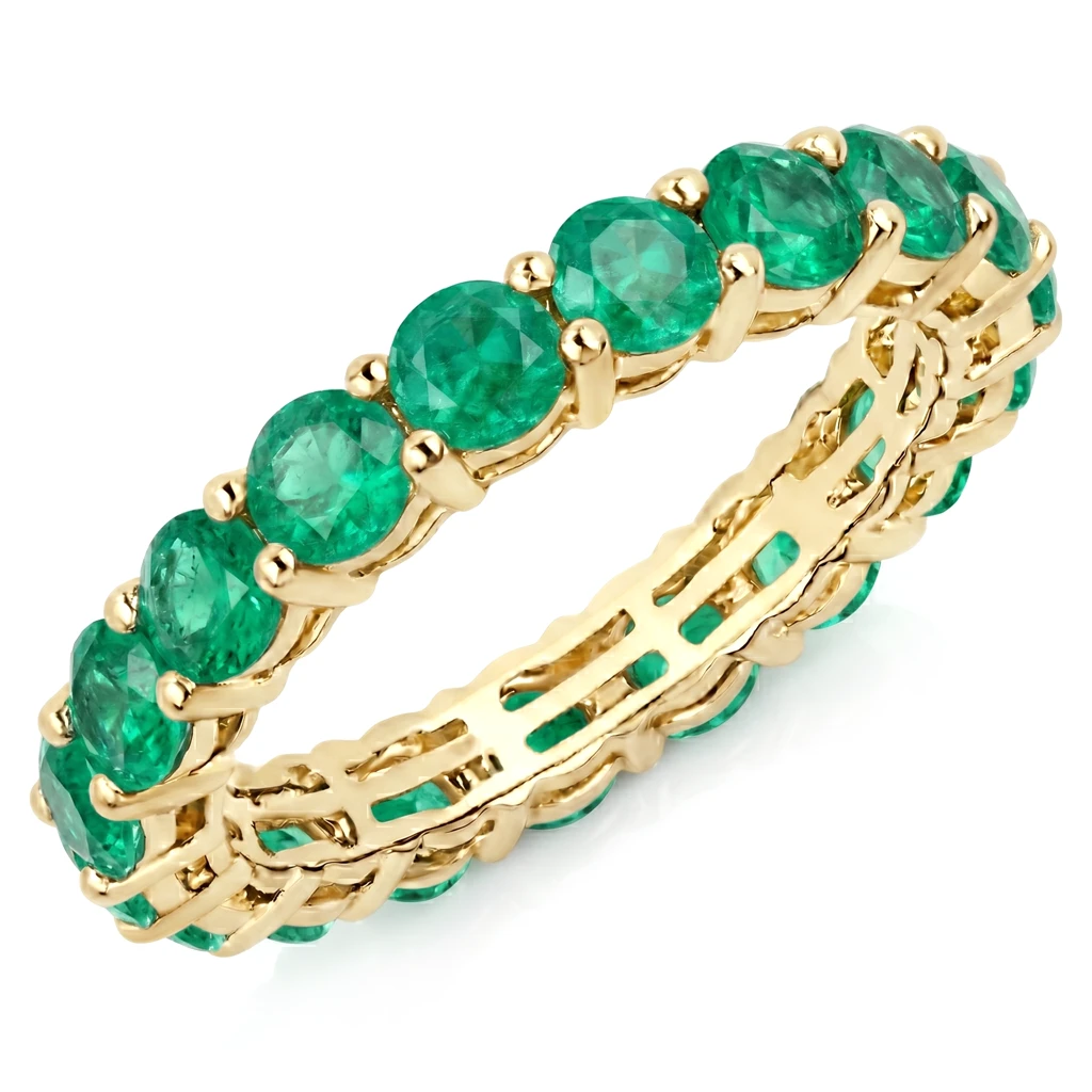 Bold Round Prong Set Eternity Ring