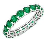 Bold Round Prong Set Eternity Ring