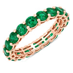 Bold Round Prong Set Eternity Ring