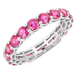 Bold Round Prong Set Eternity Ring