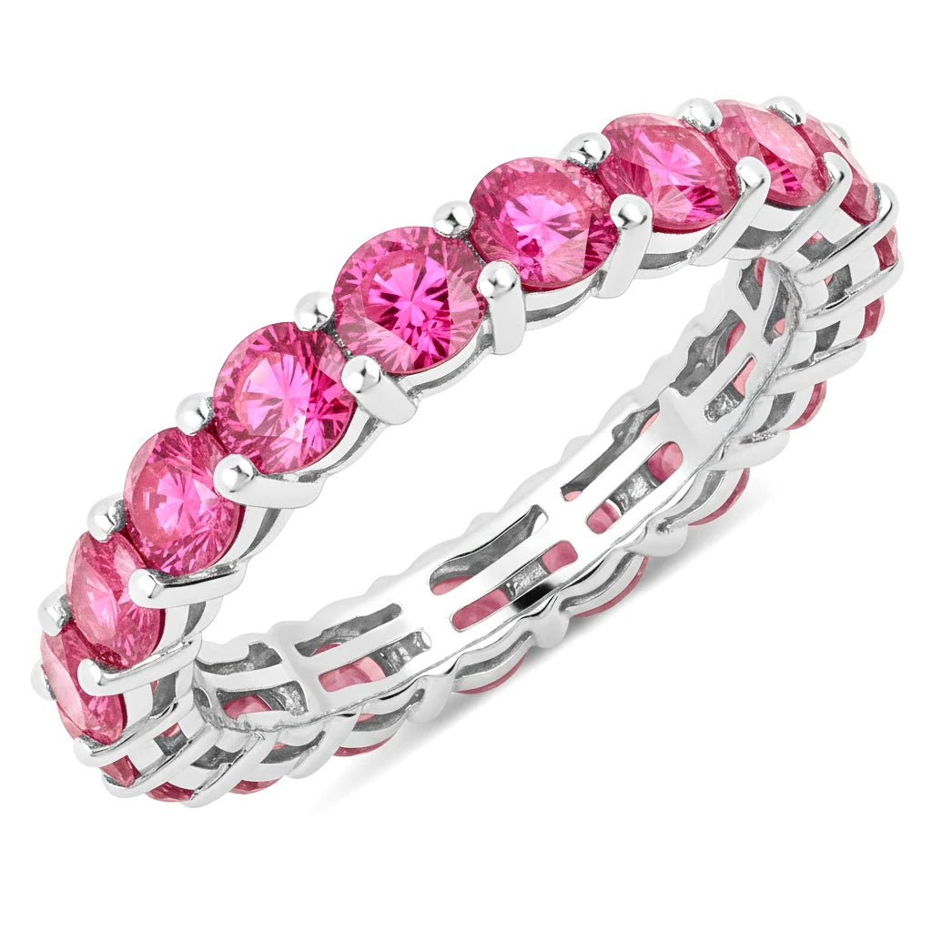 Bold Round Prong Set Eternity Ring
