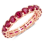 Bold Round Prong Set Eternity Ring