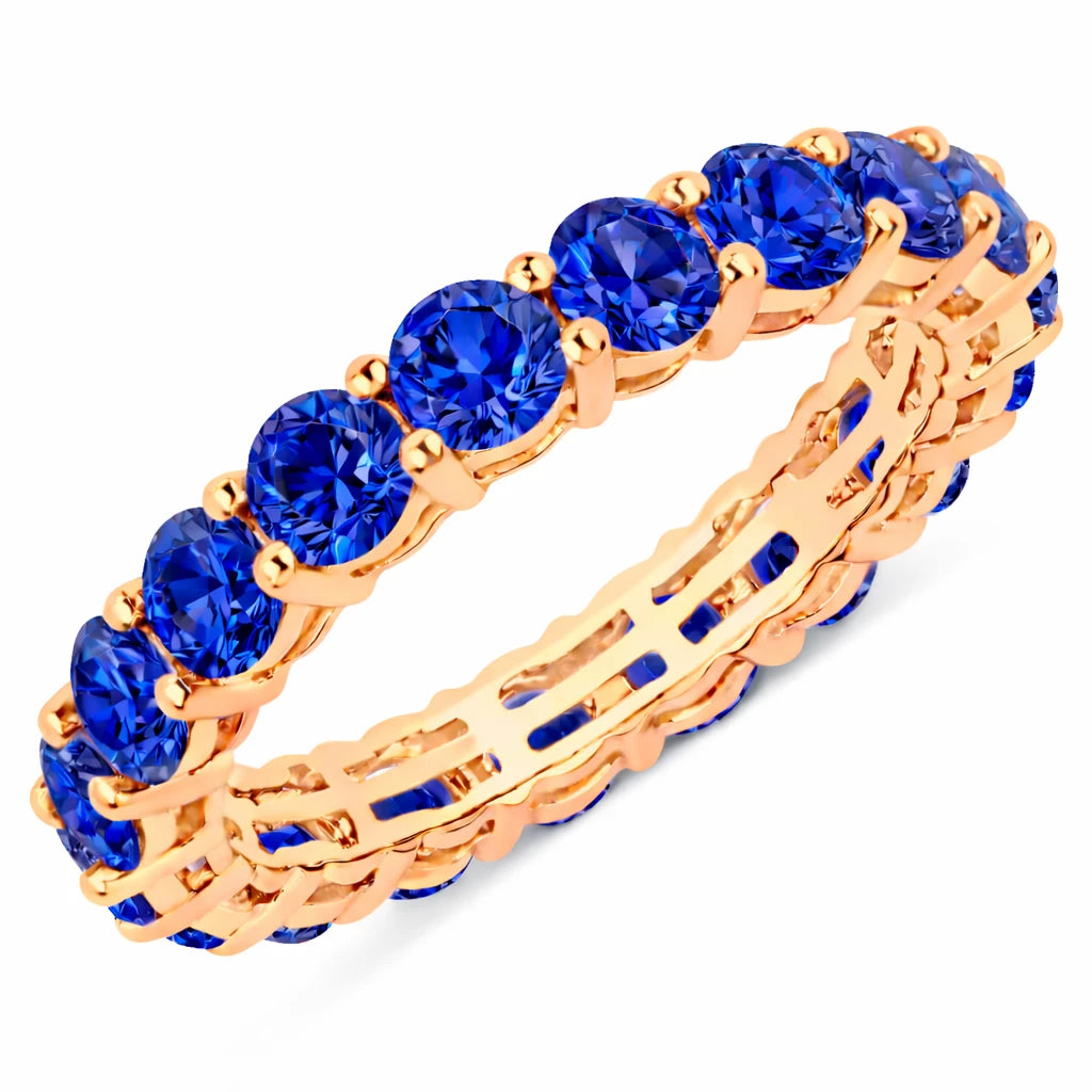 Bold Round Prong Set Eternity Ring