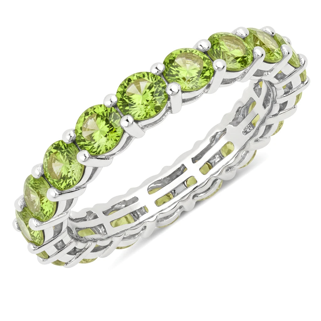 Bold Round Prong Set Eternity Ring